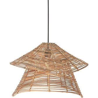 Rattanowa lampa wisząca Olga naturalna 51cm